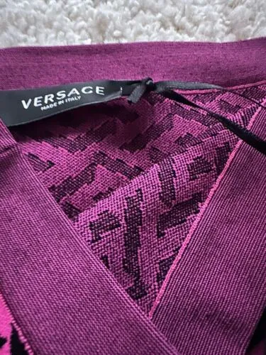 Versace La Greca pattern knitted skirt Ladies