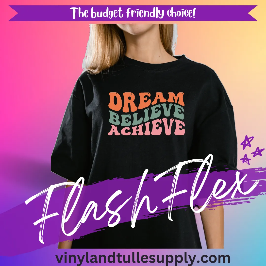 VTS FlashFlex Heat Transfer Vinyl | HTV - Black