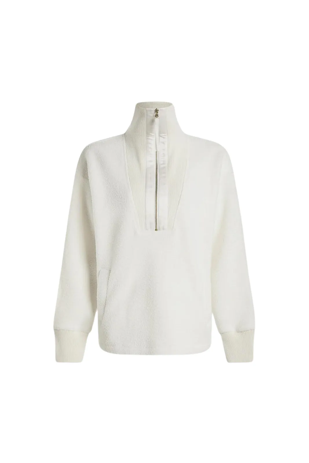 Wallace Half Zip Fleece, Egret