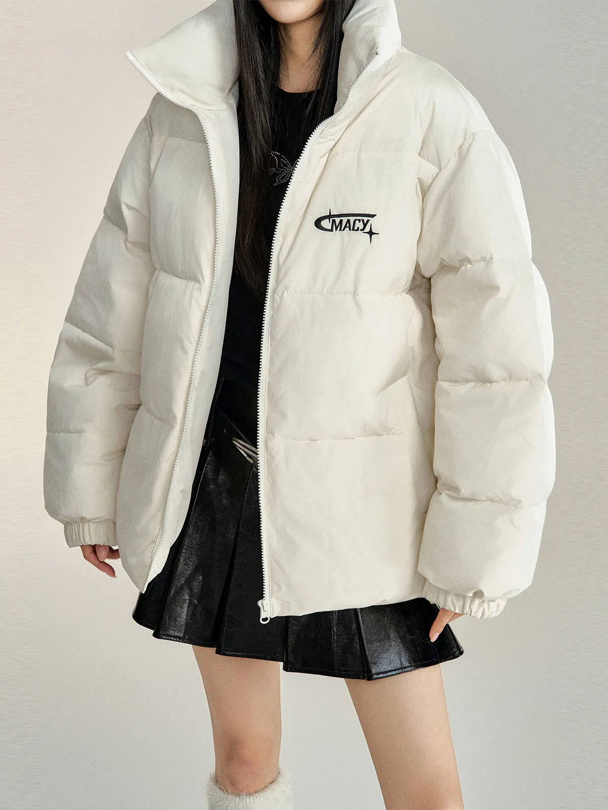 Windproof Puffer Coat