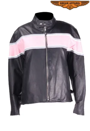 Womens Leather Racer Jacket