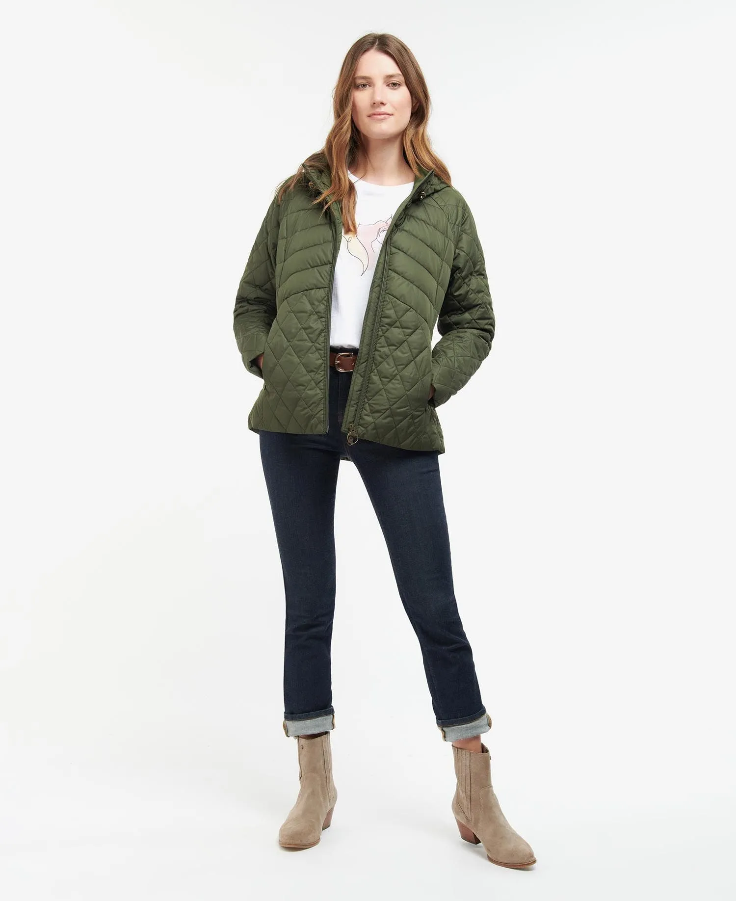 Women's Regia Quilted Jacket - Olive