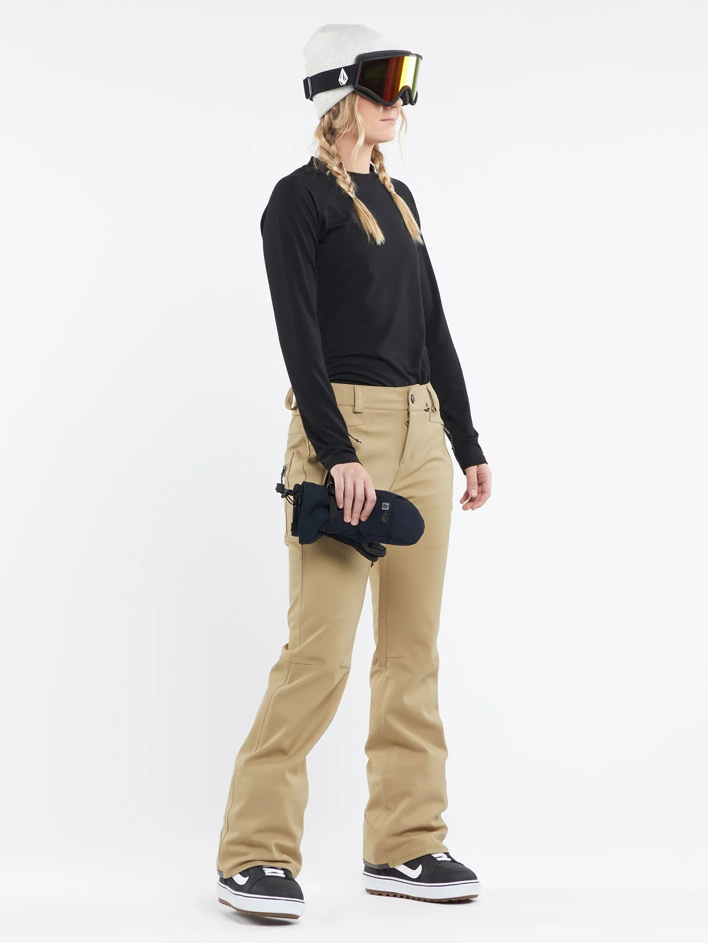 Womens Species Stretch Pants - Dark Khaki