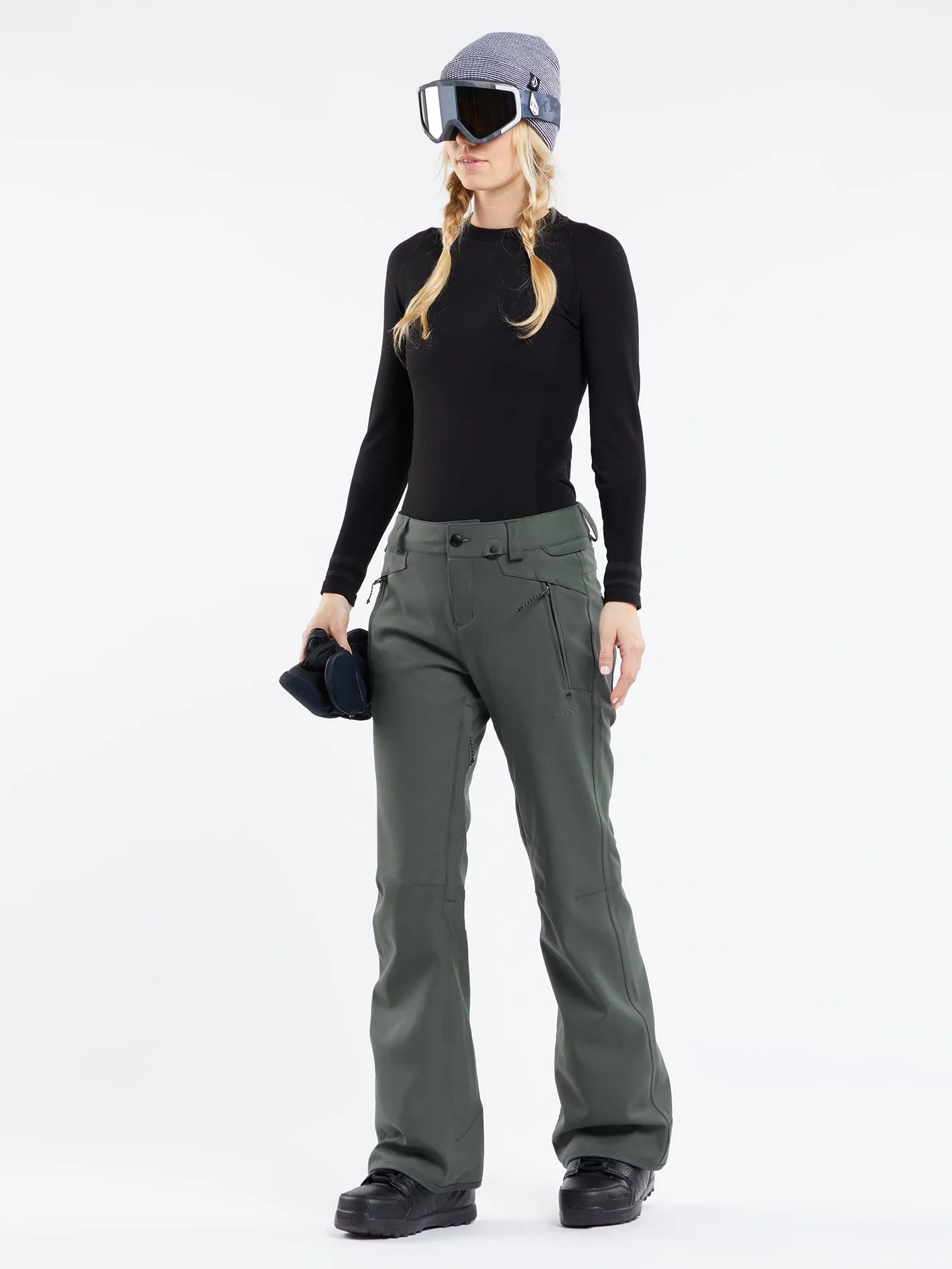 Womens Species Stretch Pants - Eucalyptus