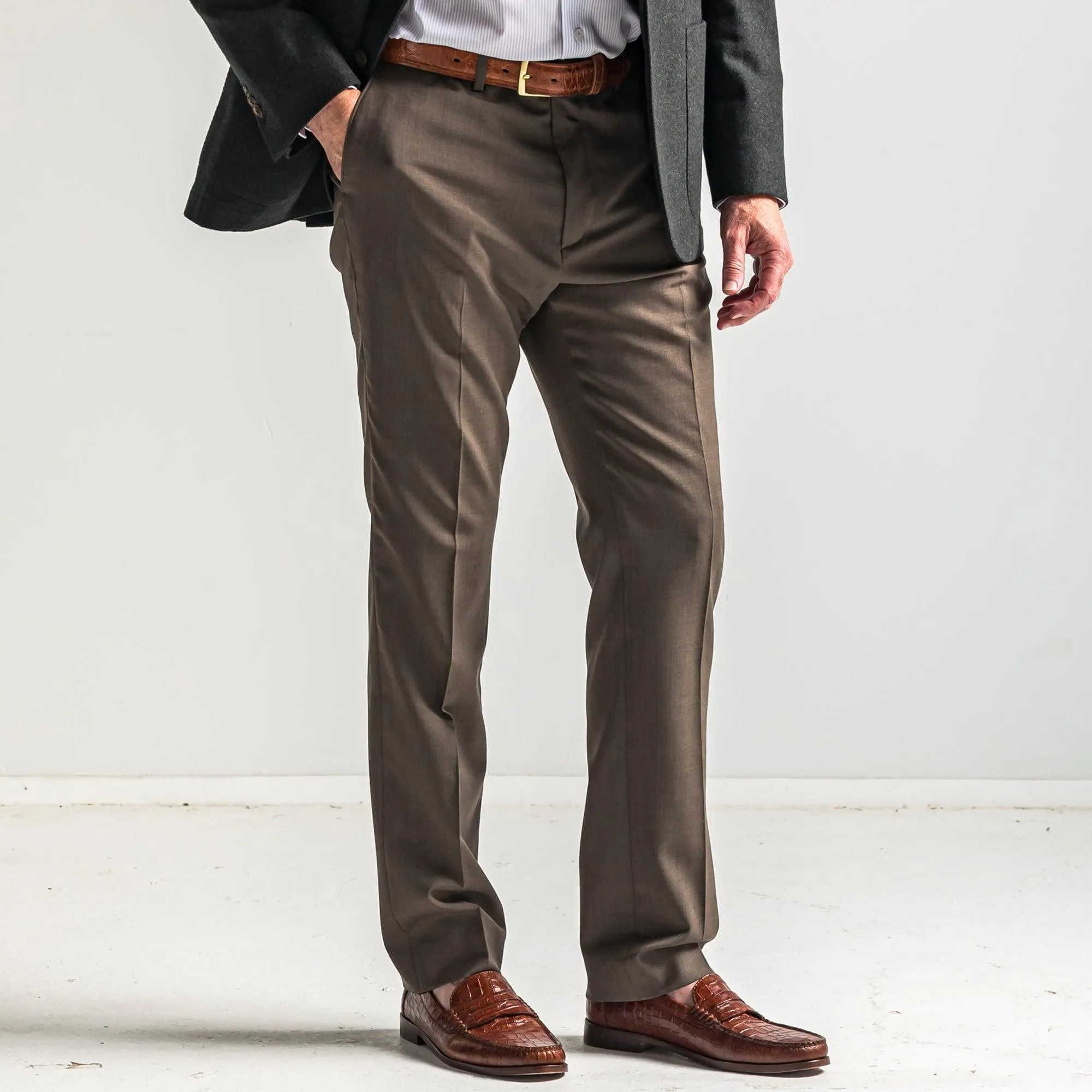 Wool Chino - Walnut