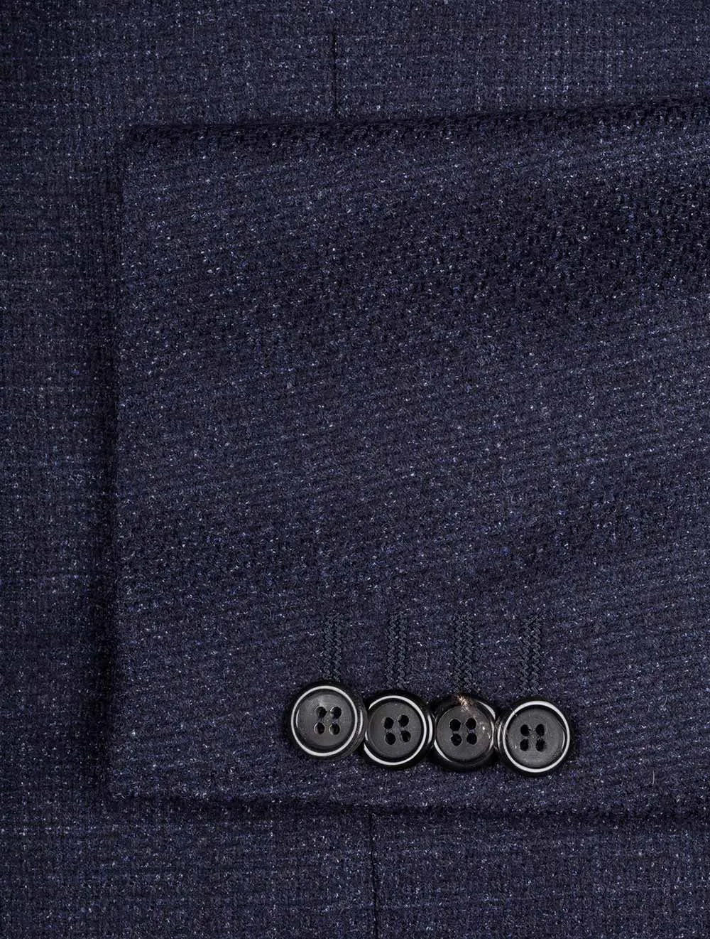 Wool Silk Cashmere Jacket Navy