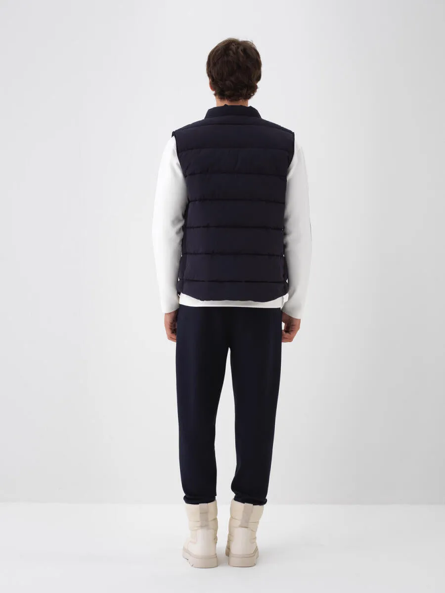 Xint Plain Puffer Navy Vest