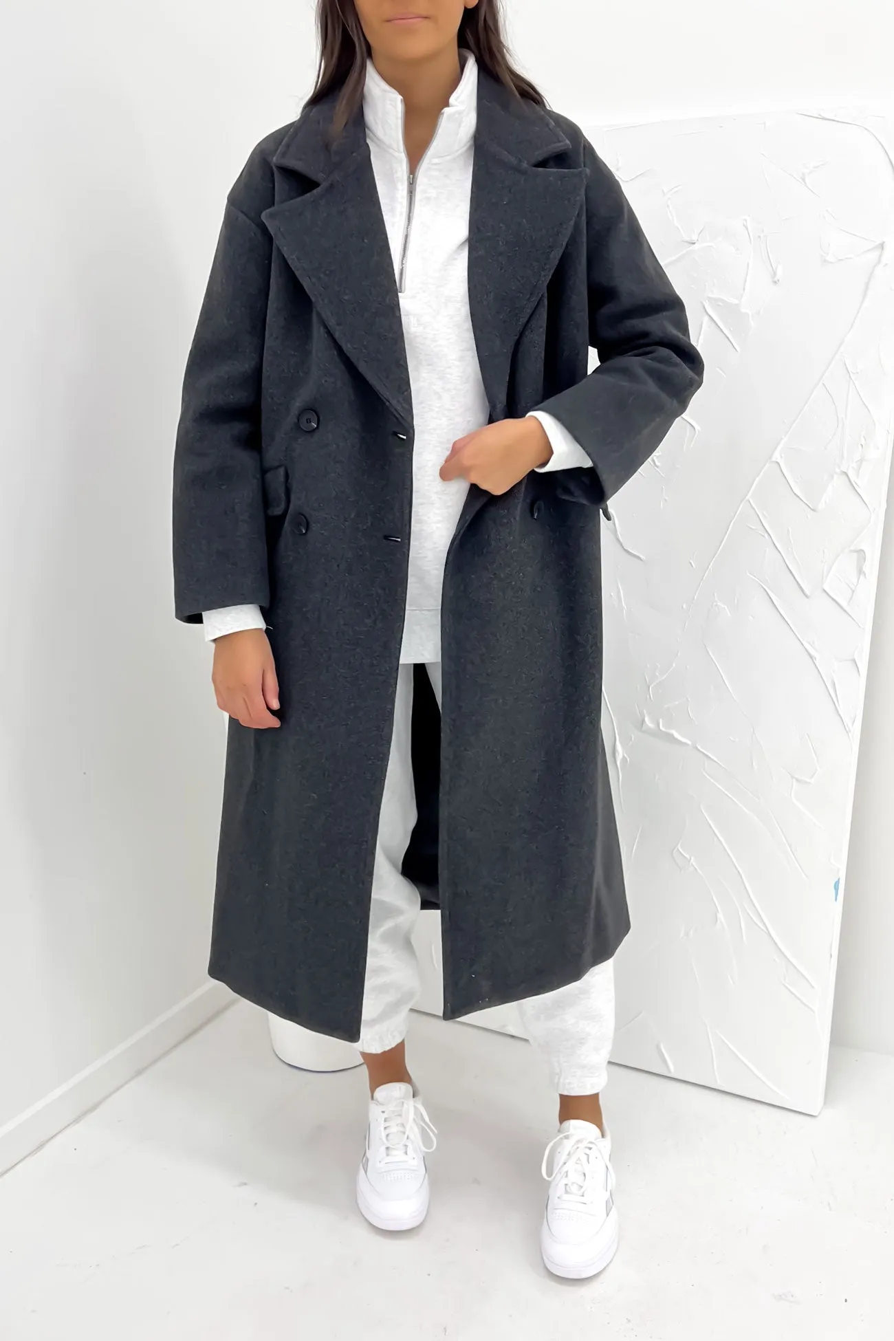 Zoella Coat Charcoal